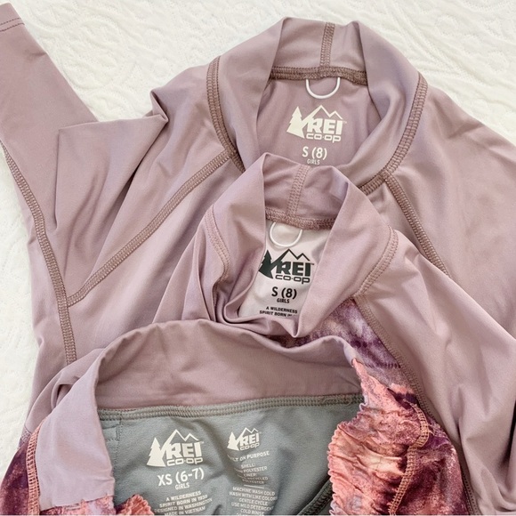 REI Girls' Shorts and Rashguard Tops, Purple - Picture 4 of 5